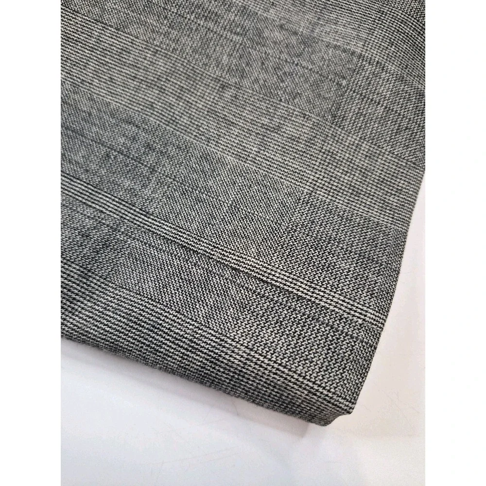 Hart Schaffner Marx Mens 44 L Two Button Wool Sports Coat USA Gray Plaid